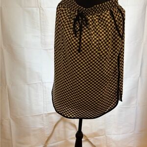 LuLaRoe Lonica Black and White Checkered Skirt